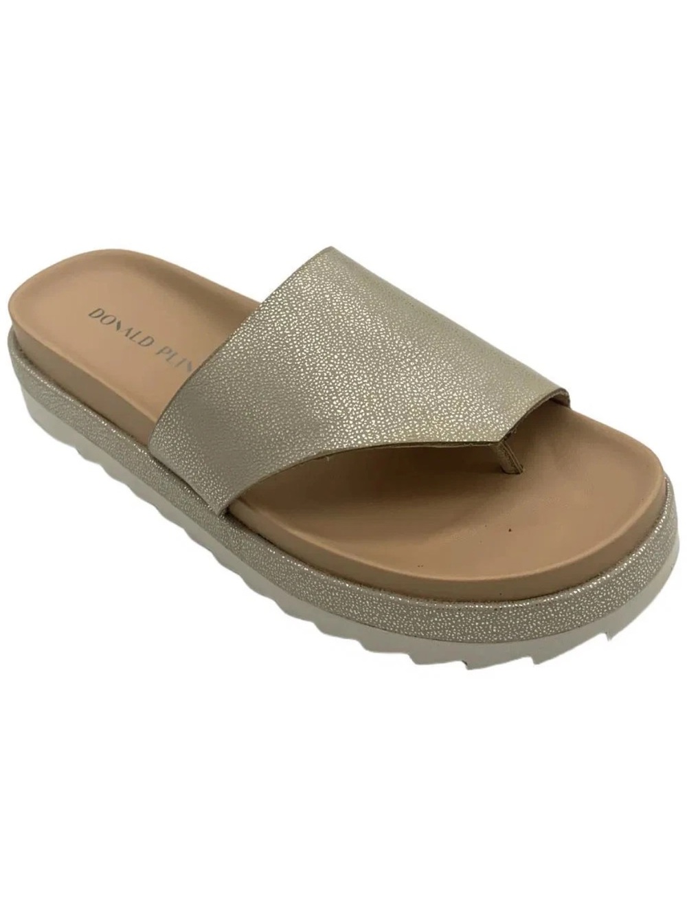 DONALD J PLINER HPLYLAAT8 7M Slip-On Wedge Sandals metallic